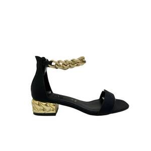 NEW EXE women's katy chain sandal in black